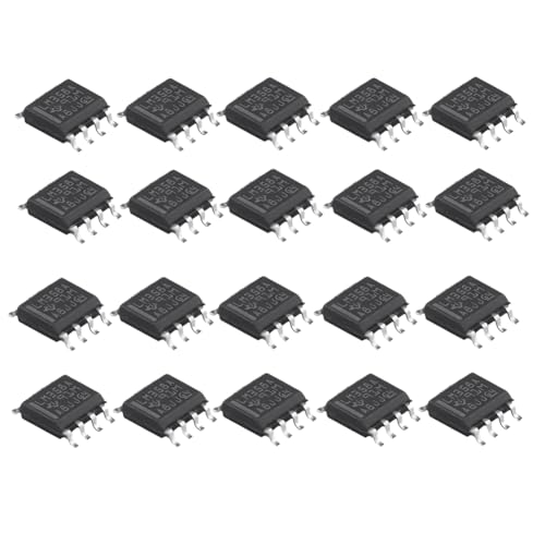 Breeshy 20 Stück LM358A LM358ADR Chip LM358A SOP-8 Chip Doppelkanal-Operationsverstärker-Chip