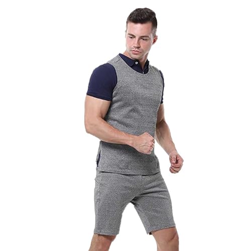 Hggdsac Schnittfestes Hemd, Anti Slash Kleidung Shirt, Level 5 Schutzausrüstung für die Metallfertigung, bissfestes, reißfestes, Zum Schutz Von Brust Und Rücken, Schutz der persönlichen Sicherheit(L)