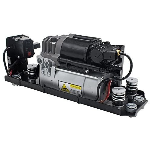 LUFASODERLING 37206864215 Luftfederung Kompressorpumpe mit Halterung und Ventilblock kompatibel Für BMW 5' F07 F11 7' F01 F02 F04, OE 37206784137 37206789450 37206794465 37206864215 37206875176