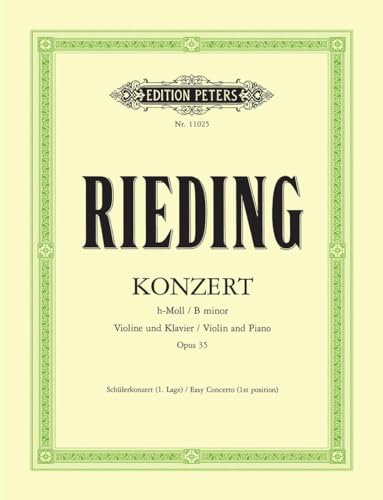 Konzert h-Moll op. 35: Schülerkonzert 1. Lage / für Violine und Klavier (Edition Peters)