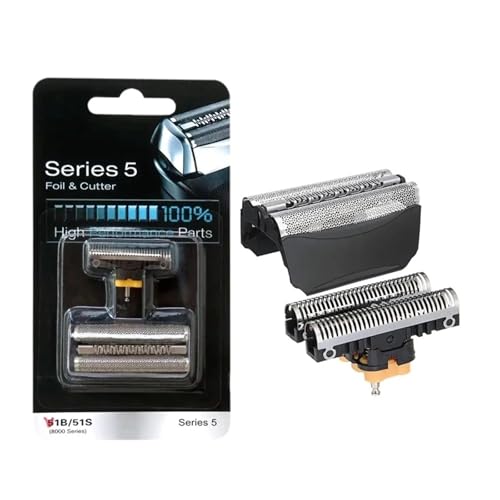 51B Series 5 Ersatz-Scherkopffolie Und -Schneidklinge, Kompatibel Mit Rasierern Der Serien Braun, ContourPro/360°Complete/Activator/WaterFlex/WF1s/WF2s