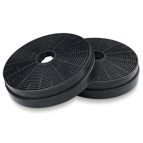 Baxcdyswe 2 × Kohlefilter 175 mm Ersatz Aktivkohlefilter Dunstabzugshaube, FilterfurAbzugshaube, Kohlefilter Dunstabzugshauben Ersatzfilter für Respekta Miz0031, Klarstein, Pkm Co4