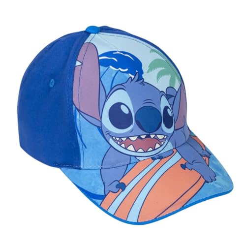 CERDÁ LIFE'S LITTLE MOMENTS Mädchen Kindermütze mit Stitch-Visier, Blau Cap, One Size