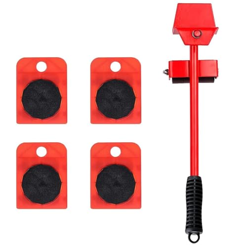 Möbel-Räder-Set, Möbelumzug, Möbelumzug für schwere Gegenstände, robuste Möbelbeweger, Räder zum Bewegen von Möbeln, Sofas, Kühlschränken, ideal für Umzüge zu Hause, Umzug, Umbau, 5 Stück