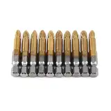 Kreuzschrauben-Bit-Schraubendreher-Bits, 1/4 Zoll Sechskantschaft, 50 mm Kreuz-Bits für Bohrmaschine, elektrischer Schraubendreher, Handwerkzeug zum Anziehen der Schraube