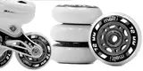 Molti Räder mit Kugellager MOLTI ABEC9 8er- Pack Indoor-/Outdoor-Rollschuh Räder Inlin-Skates Freizeitspaß (weiß, 72 mm)
