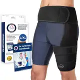 Von Ärzten Entworfen, Stabilisierende Oberschenkelbandage, Hüftgelenkstütze für Ischias-Schmerzlinderung, Piriformis-Syndrom, Oberschenkelkompression, Hamstring-Hüftbandage für Frauen & Männer, L/XL