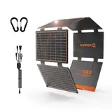 Solarpanel 60W, Flexsolar Tragbares faltbares Solarladegerät IP67 wasserdichtes Notstromcamping, geeignet für kleine Generatoren, Telefone, Mobile Energiebanken, PCs