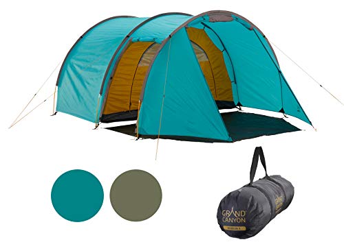 Grand Canyon Unisex – Erwachsene Robson Tunnelzelt, Blue Grass, 3 Personen