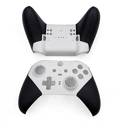 Jerilla Ersatzgehäuse Vorderseite Rückseite Schale Faceplate-Hülle Muschel Abdeckung Kompatibel mit Xbox Elite Wireless Controller Series 2 – Core Edition, Weiß