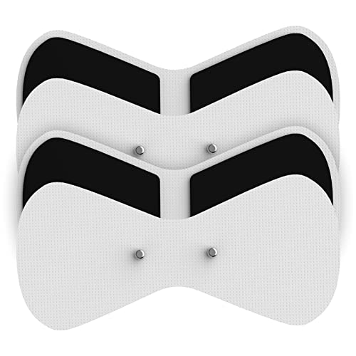 Comfytemp 4er-Pack TENS Gerät Elektroden Pads（ nur für K6101）, Kabellose TENS-Pads 12 x 6 cm Wiederverwendbare, hochwertigem Selbstklebeleistung und nicht reizendem Elektrotherapie