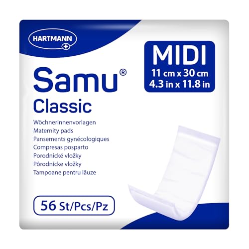 Samu Classic Midi Wöchnerinnen-Vorlagen Wochenbettbinden Einlagen 1x56 Stück