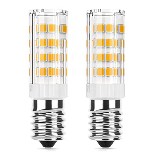 DiCUNO E14 LED Warmweiß 3000K, 3W LED Lampe für Dunstabzugshaube, Ersetzt 40W Halogen, Kühlschranklampe 410lm, Maiskolben Birne für Schreibtischlampen/Wandlampen, CRI85, Nicht dimmbar, 2er Pack