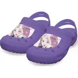 Disney Frozen Mädchen Slippers Eiskönigin ELSA Anna Clogs Hausschuhe Strand Pool Schwimmbad Gartenschuhe Gr. 22-32 (Lila, EU Schuhgrößensystem, Kleinkind, Numerisch (von/bis), M, 24, 25)