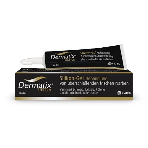 Dermatix Ultra Narbengel, Narbensalbe nach OP, Gegen Schwellung, Juckreiz, Schmerzen und Rötung, Narbencreme für Kinder und Erwachsene, Narbenpflegeel 15 g