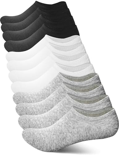 YOGINGO 6 Paar Sneaker Socken Damen Herren Füsslinge, Socks Women Men Sneakersocken, Baumwolle Rutschfeste kurz 35-46