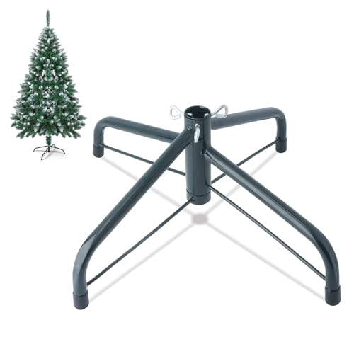 ASOPFYUM Weihnachtsbaumständer, Christbaumständer, Weihnachtsbaum Ständer Halter Faltbares Eisen Weihnachtsbaum 1.4 Füße Halterung Halter Basis mit Daumenschraube (42 cm), Weihnachtsbaum Basis