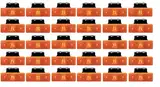Generisch 30x LED Begrenzungsleuchten 24V Orange Positionsleuchten + Halterung E13 Prüfzeichen Markierung SMD Neu OVP Anhänger PKW LKW KFZ Landtechnik Traktor Schleppdienst