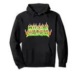 Billie Eilish Official Green Flame Blohsh Back Pullover Hoodie