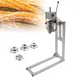 Manueller Churro-FüLler, 5 L Spanischer Churro-Maker Lateinamerikanische Fruchtdonut-FüLlmaschine Spanischer Donut-FüLler Aus Edelstahl, Kommerzielle FüLlmaschine Mit 4 DüSen FüR Restaurants,5L
