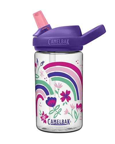 Camelbak Babyflasche Eddy+ Kinder 400ml 14Oz Regenbogen Blumig