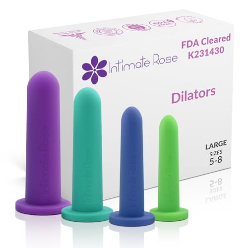 Intimate Rose Großer 4er-Pack Silikon-Dilatoren für Frauen & Männer, Größen 5-8