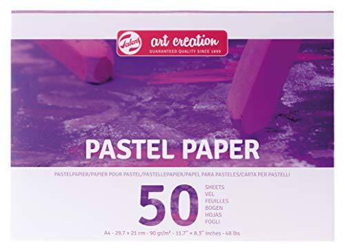 Talens Art Creation - Pastellpapier A4, 90gm/qm , 50 Blätter, FSC-MIX, 21.1 x 29.7 x 0.9 cm