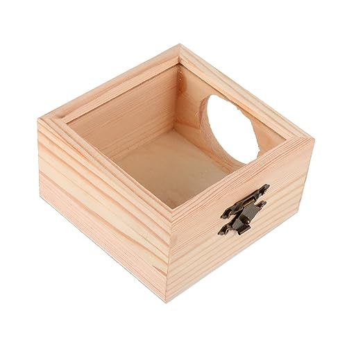 SEWOART Natürliches Hamsternest Aus Holz – Haustierunterkunft Lustig Und Bequem