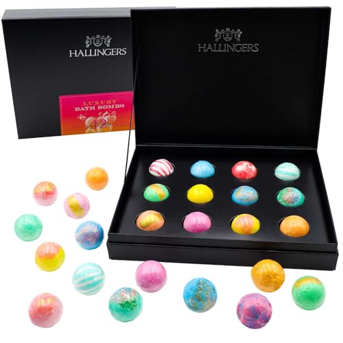 Hallingers Luxury Bath Bombs - Orange - 12er Badebomben-Geschenk-Set mit zwölf Bathbombs (Set) - Geschenkideen Weihnachten & Geschenke Weihnachten | Glückwunsch Glückwünsche Neues Zuhause