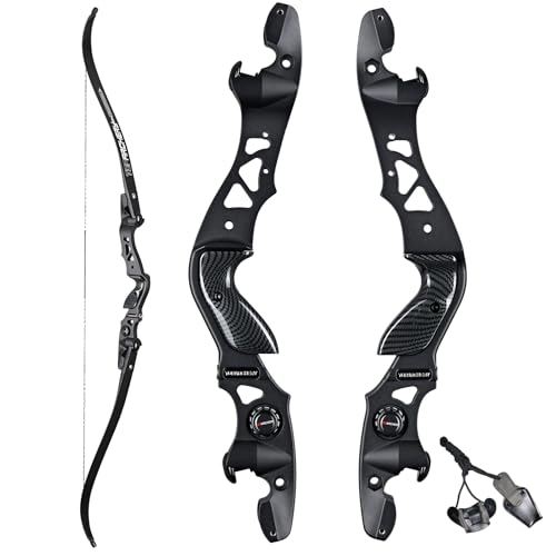 62 Zoll ILF Recurve Bogen für Erwachsene Bogenschießen Takedown Recurve Bogen ILF Wurfarme und Riser 25-60lbs Rechtshänder (40 LBS)