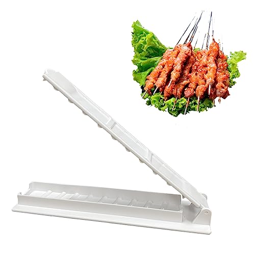 Zueyen Kebab Maker,11 Zoll Lange Pressform,Dicker Kunststoff Manuelle Kebab Form,türkischer Schaschlik,für Küche, Zuhause, Picknick im Freien, Camping