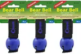 Coghlan's Bear Bell Blue w/Magnetic Silencer & Loop Strap Warns Animals (3-Pack)