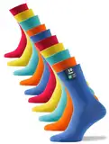 Basic Socken Herren & Damen Baumwollsocken (10 Paar) Klassische Socken mit Baumwolle, Fun Colors, Gr. 43-46
