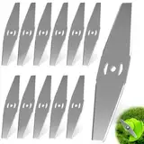 TXXATX 12 Stück Rasentrimmer Messer Metall Freischneider Messer Ersatzmesser Rasentrimmer Messer für Rasentrimmer Rasentrimmer Ersatzmesser Trimmer Messer für Freischneider für Schneiden von Grasblatt