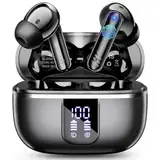 OWMSIC Bluetooth Kopfhörer, 2025 Kopfhörer Kabellos Bluetooth 5.4 mit ENC Noise Cancelling Mic, IPX7 Wasserdichtes In Ear Kopfhörer, Ergonomie, 38 Std Ohrhörer mit LED Anzeige, Kompatibel IOS Android