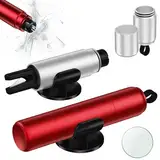 NEUTYPECHIC 2 Stück Gurtschneider Notfallhammer Auto, 2 In 1 Notfallhammer Auto mit Gurtschneider, Tragbarer Glasbrecher und Sicherheitsgurt Cutter, Fensterbrecher für Autoscheibe Notfallrettungs Auto