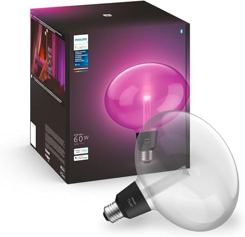 Philips Hue White & Color Ambiance Lightguide Ellipse 500lm, bis zu 16 Mio. Farben, dimmbar, steuerbar via App, kompatibel mit Amazon Alexa (Echo, Echo Dot)