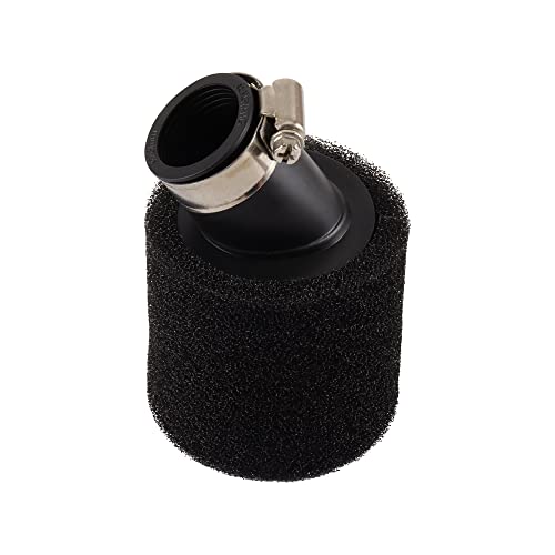 WOOSTAR 28mm Schaum Luftfilter Gebogenes Halsrohr Ersatz für PY50 PW50 Peewee 50ccm Quad Dirt Pitbike ATV Buggy Schwarz