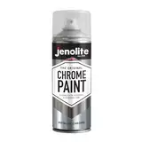 JENOLITE Chrom Spray | Glatter Metallisch-Silberner Sprühlack | Chromfarbe für Metall, Holz, Kunststoff, Keramik | Multi-Oberflächen Sprühfarbe | Für Innen- & Außenbereich Geeignet | 400ml