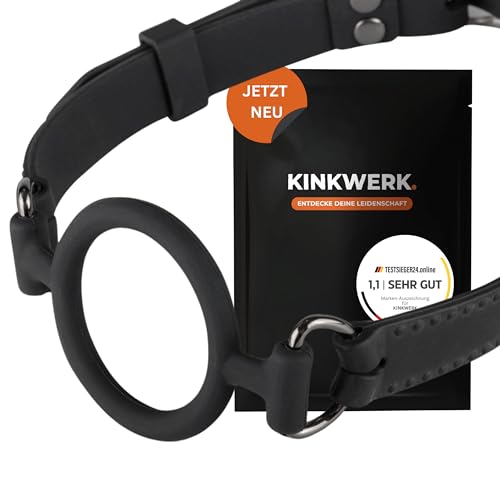 KINKWERK Silikon-Ringknebel | Mundknebel für Mann & Frau | Hautfreundlich & Bequem | Hautfreundliches, nahtloses Design | Verstellbar für sicheren Sitz | BDSM-Spielzeug