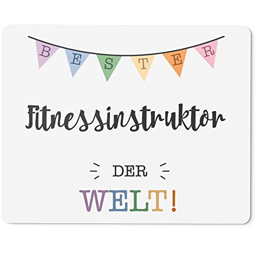 JUNIWORDS Mauspad Mousepad, Bester Fitnessinstruktor der Welt (5699166)