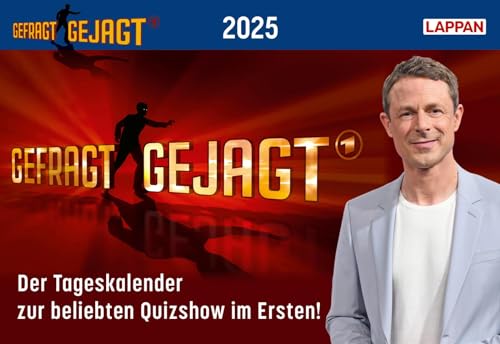 Gefragt Gejagt – Tagesabreißkalender 2025: Der Kalender zur beliebten Quizshow im Ersten | Jeden Tag eine neue spannende Frage | Ideales Geschenk für Quizfans