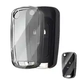OFFCURVE Schlüsselhülle Transparent Autoschlüssel Hülle, Schlüsselcover Schlüsselgehäuse für Chevrolet Aveo Spark Cruze Opel Vauxhall Adam Cascada Mokka Astra Buick Regal Lacrosse