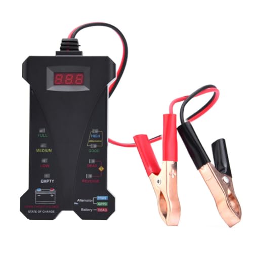 SOLUSTRE Tester 12 V Digitales Voltmeter Mit -anzeige Für Einfache Fahrzeugprüfung