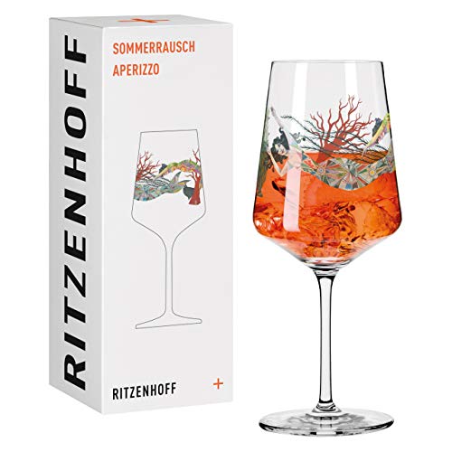 RITZENHOFF 2841006 Aperitifglas 500 ml - Serie Sommerrausch Nr. 6 mit Nixe, Unterwasserwelt - Made in Germany