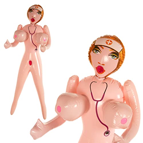 Sexy weibliche Gummipuppe Sexy Miss Lisa mit dicken Titten ca. 152 cm ideal als Sexpuppe/Liebespuppe Women, JGA Gadget, Erotik Scherzartikel mit 2 großen Brüsten