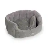 Nobby Komfort Bett oval "CENO" grau / grau L x B x H: 65 x 57 x 22 cm