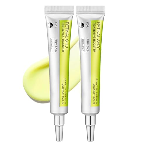 Retinol Shot Tightening Booster, 15ml Retinol Shot Tightening Serums, Retinal Milde Gesichtspflegeflüssigkeit, Retinal Feuchtigkeitscreme zur Straffung der Gesichtshaut für Aller Hauttypen (2 Stück)