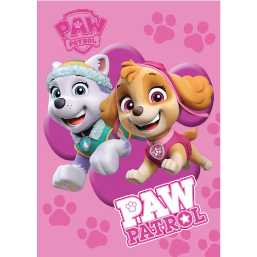 BrandMac Paw Patrol Fleecedecke für Kinder – superweiche Decke aus Fleece, Überwurf, 100 x 140 cm, Geschenke für Kinder