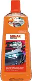 SONAX AutoShampoo Konzentrat (2 Liter) durchdringt und löst Schmutz gründlich, ohne Angreifen der Wachs-Schutzschicht | Art-Nr. 03145410, Orange